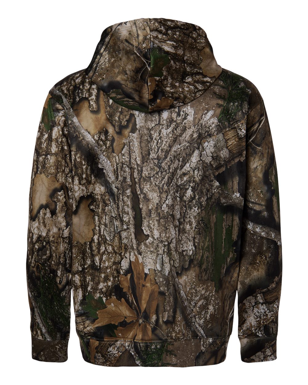 Front View of Camo Unisex Realtree® Performance Hooded Sweatshirt - RT5302 plain