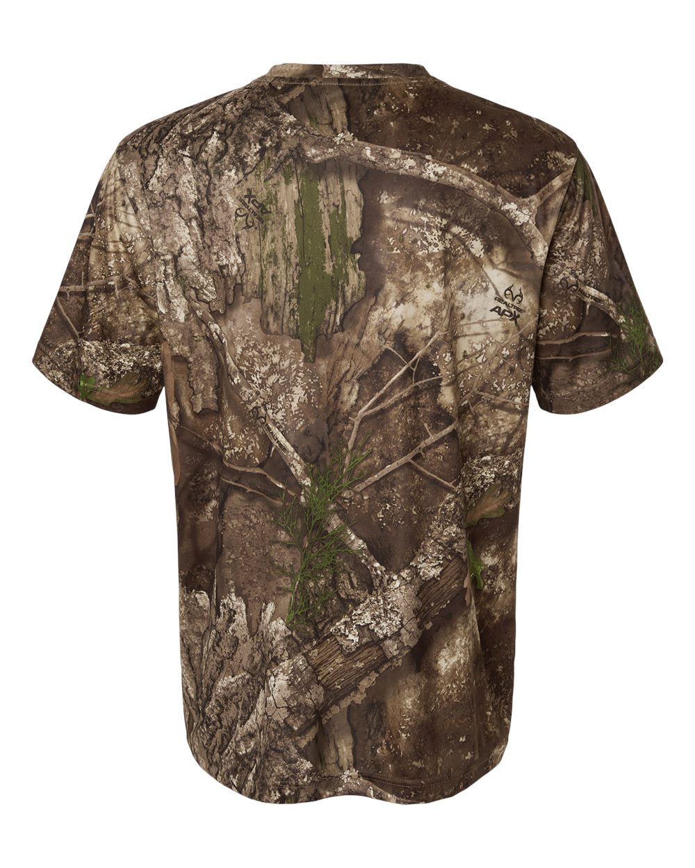 Front View of Camo Unisex Realtree® Poly Performance T-Shirt - RT2101 plain