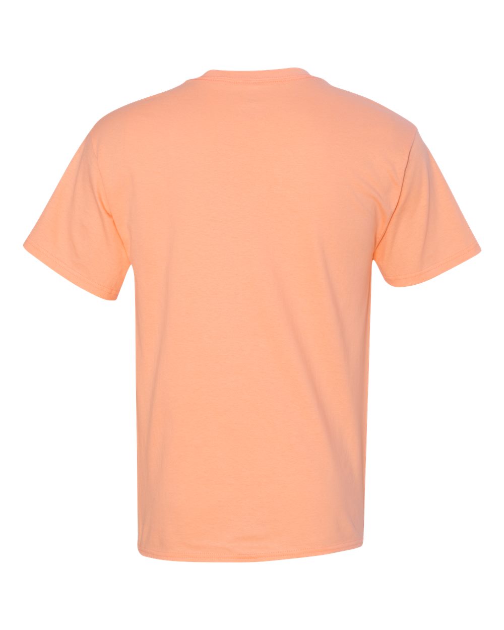 Rear View of Candy Orange Authentic T-Shirt - 5250