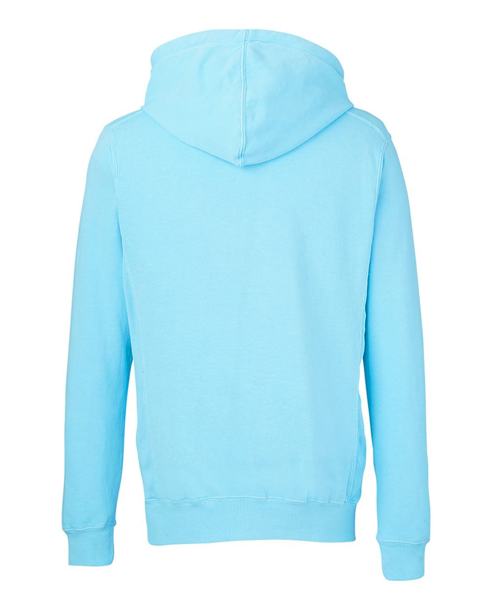 Rear View of Capri Pigment-Dyed Fleece Hooded Sweatshirt - 8730