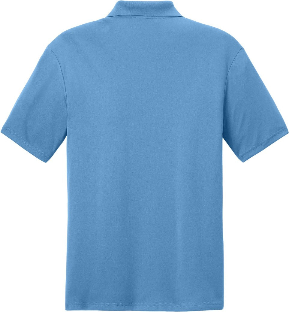 Rear View of CarBl/Wht Sport-Tek Competitor United Polo ST104