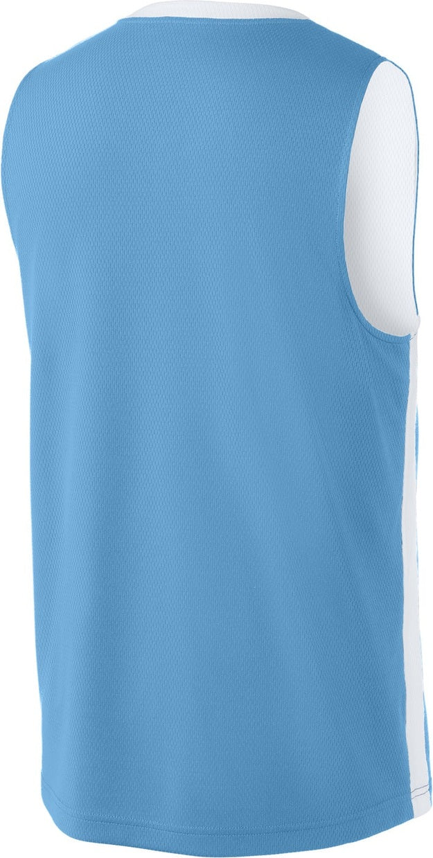 Front View of CarBl/Wht Sport-Tek Rival Basketball Rev Jersey ST900