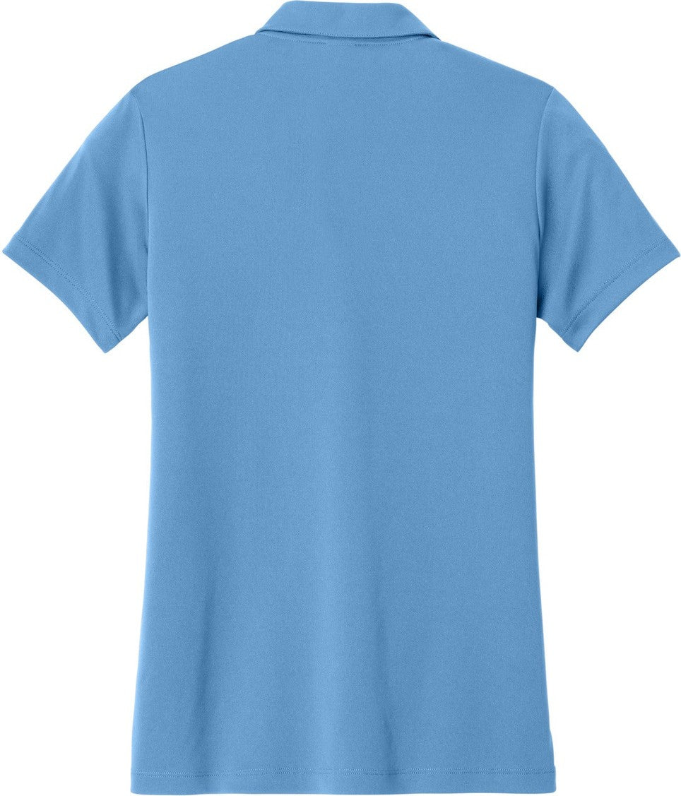 Front View of CarBl/Wht Sport-Tek Women's Competitor United Polo LST104