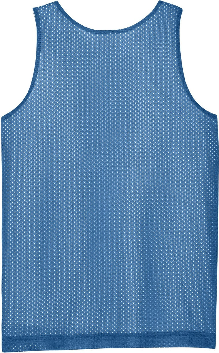 Rear View of CarBl/Wht Sport-Tek Youth PosiCharge Reversible Mesh Tank YST5000