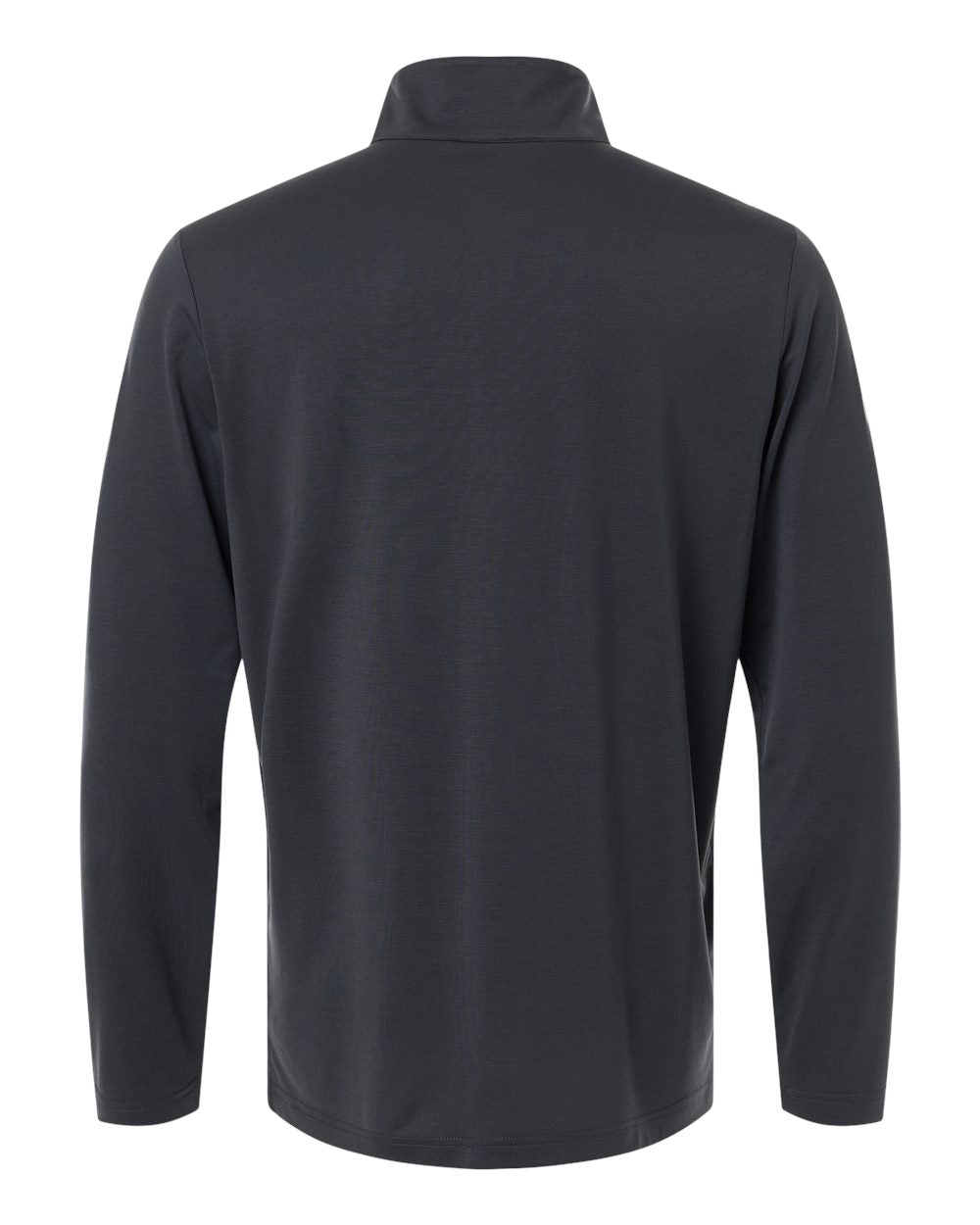 Rear View of Carbon/ Black Men's JAQ Stretch Performance Quarter-Zip - NE405 plain