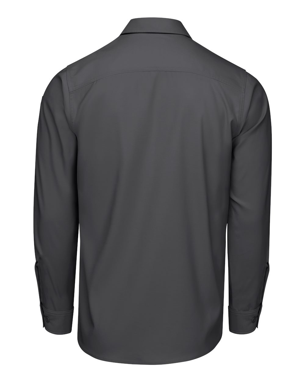Front View of Carbon Cooling Long Sleeve Work Shirt - Tall Sizes - TSM4T
