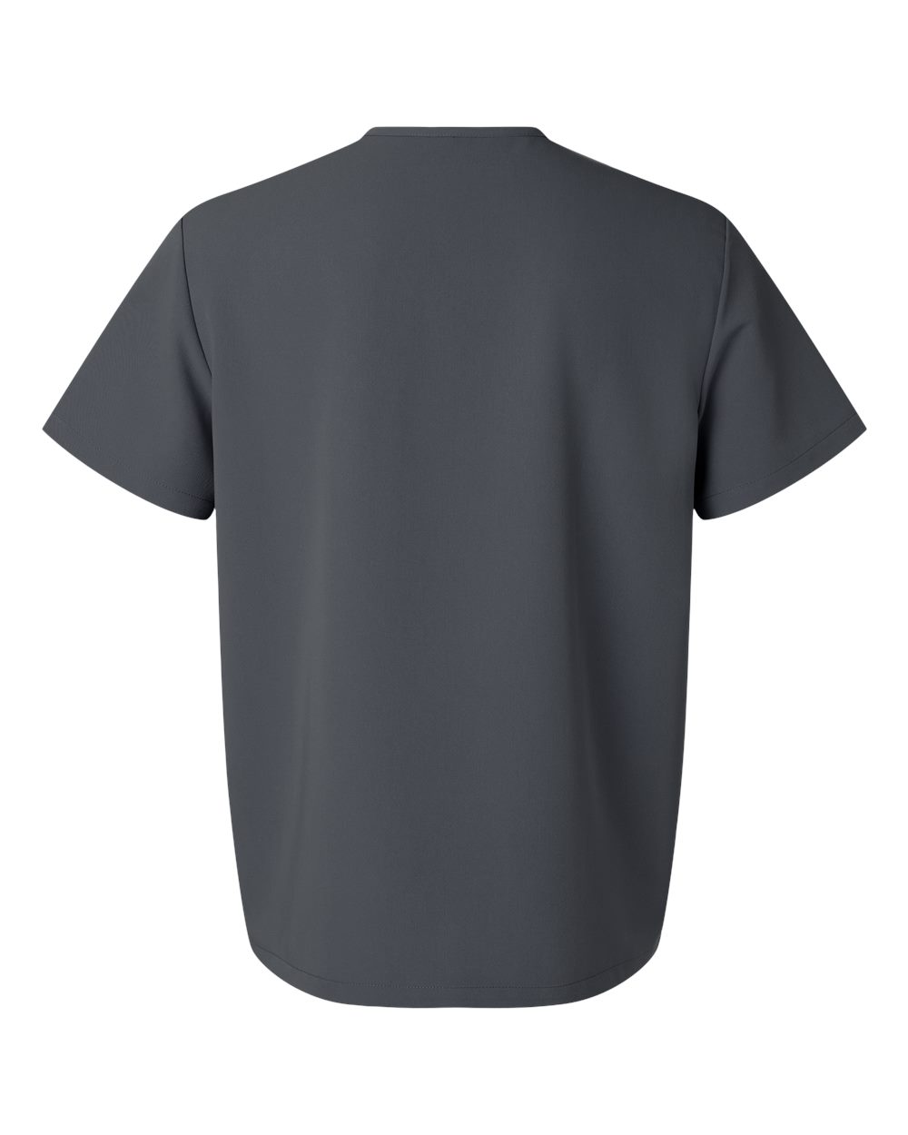 Front View of Carbon Grey Holmes Everyday 1-Pocket Scrub V-Neck Top - M10001