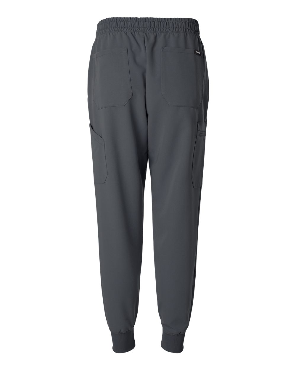 Front View of Carbon Grey Osmo 8-Pocket Scrub Joggers - M20002