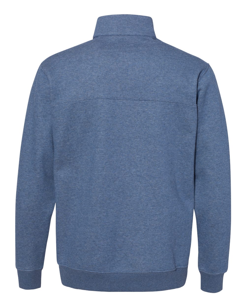 Rear View of Carbon Heather Hart Mountain™ Half-Zip Sweatshirt - 141162