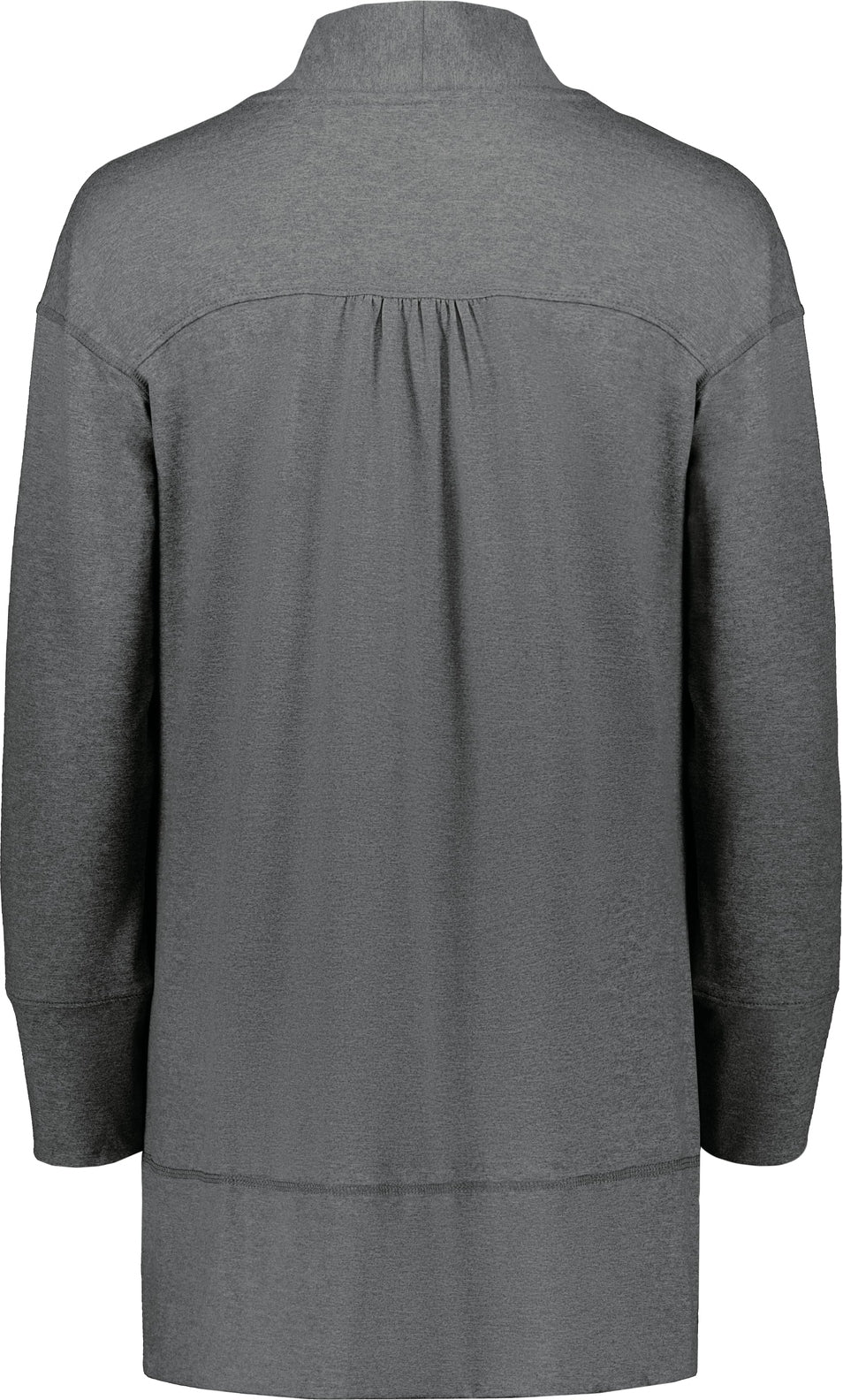 Rear View of CARBON HEATHER LADIES VENTURA CARDIGAN