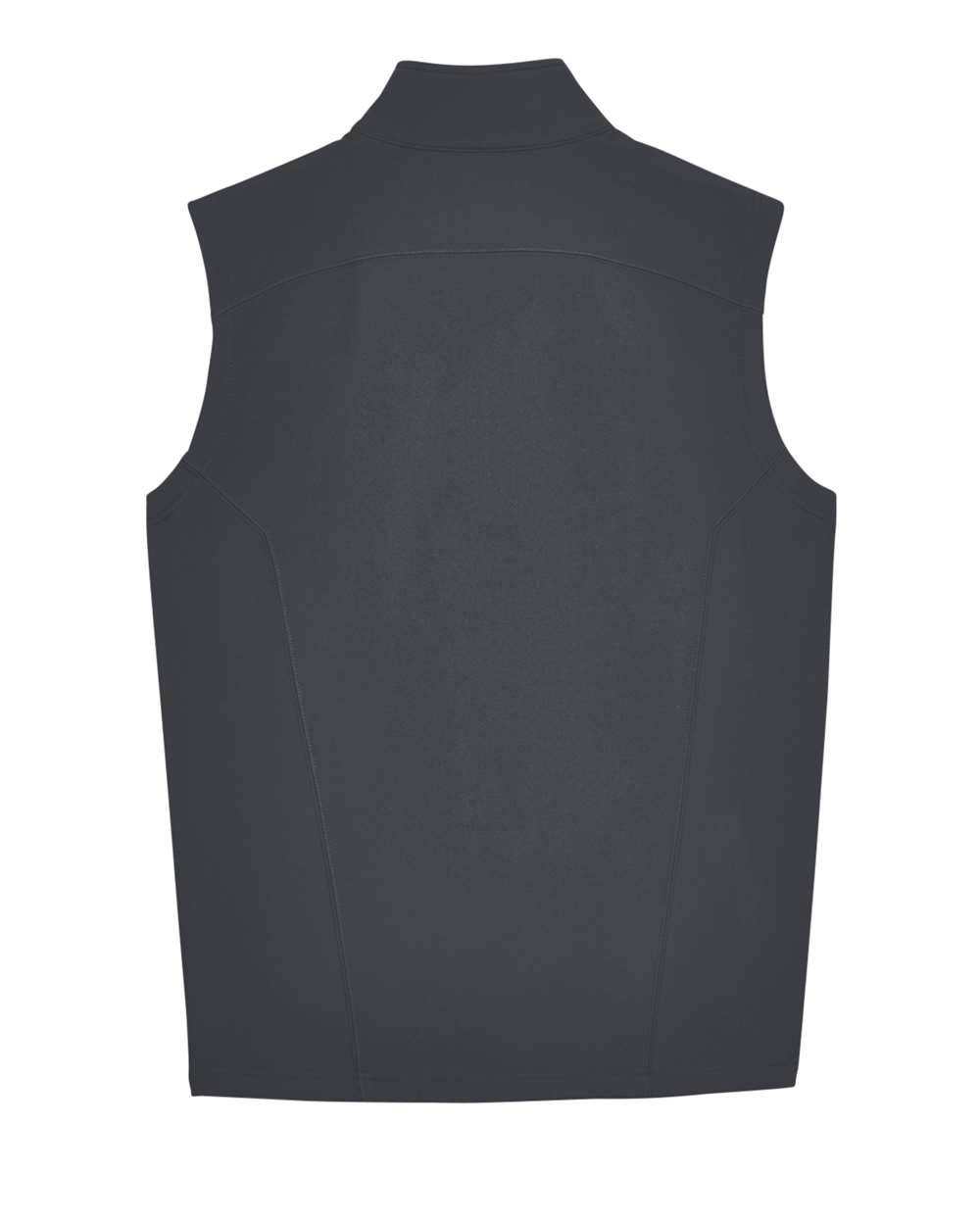 Front View of Carbon Men's Cruise Two-Layer Fleece Bonded Soft Shell Vest - CE701