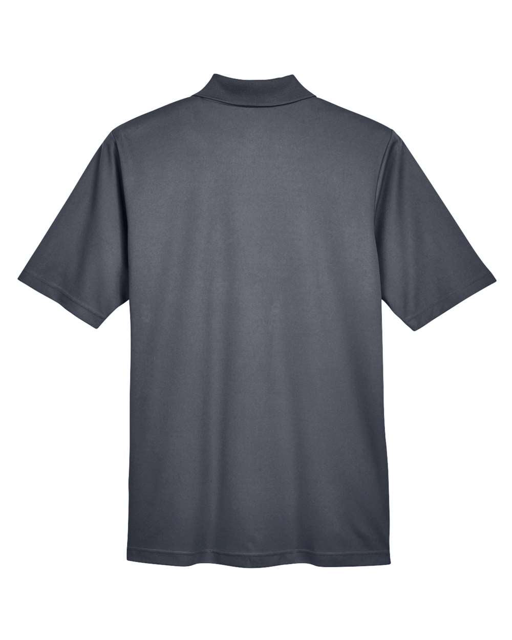 Front View of Carbon Men's Origin Performance Piqué Polo with Pocket - 88181P