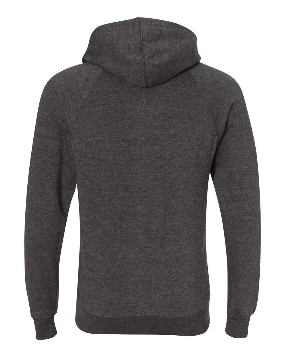 Front View of Carbon Special Blend Raglan Full-Zip Hooded Sweatshirt - PRM33SBZ