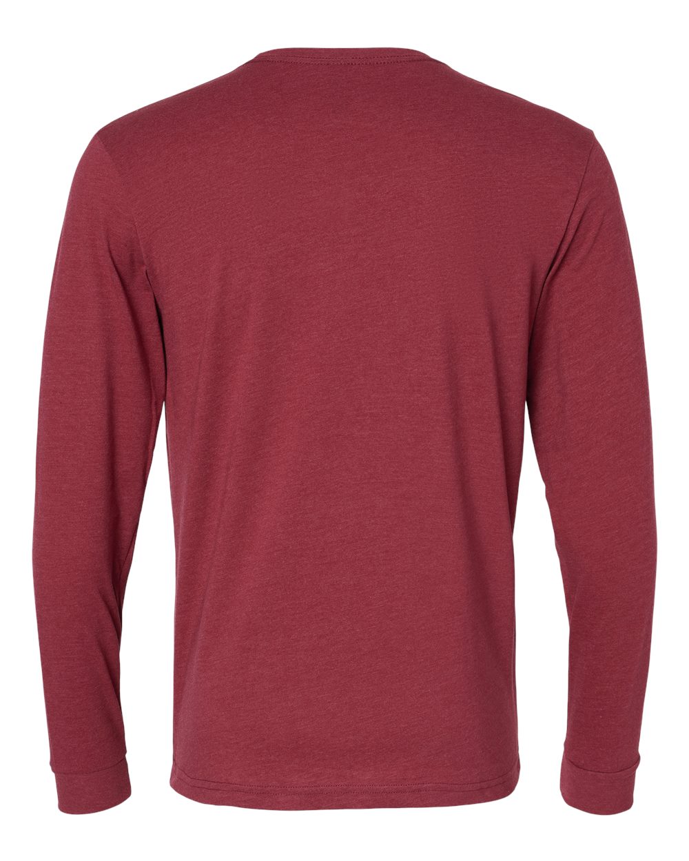 Front View of Cardinal CVC Long Sleeve T-Shirt - 6211