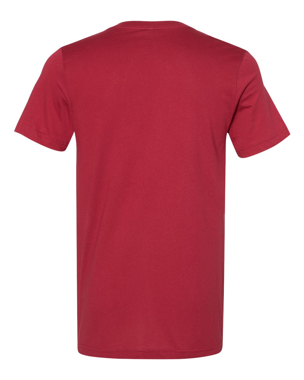 Front View of Cardinal Jersey V-Neck Tee - 3005