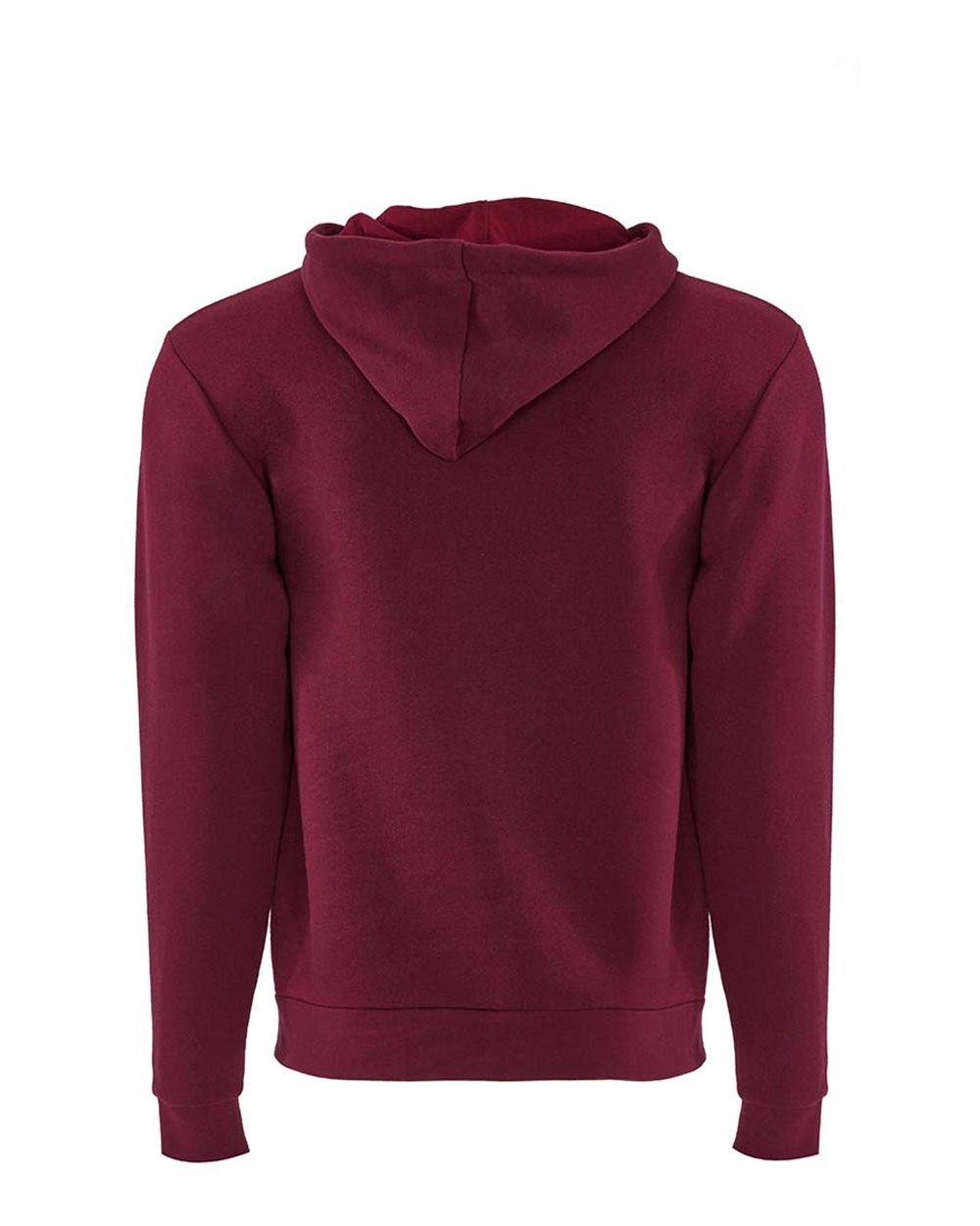 Rear View of Cardinal Santa Barbara Full-Zip Hoodie - 9602