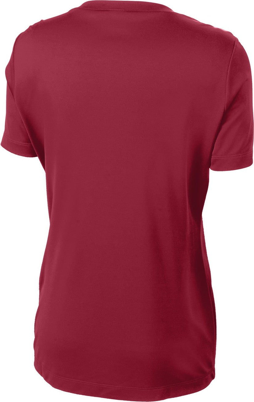 Front View of Cardinal Sport-Tek Women's PosiCharge Competitor Tee. LST350