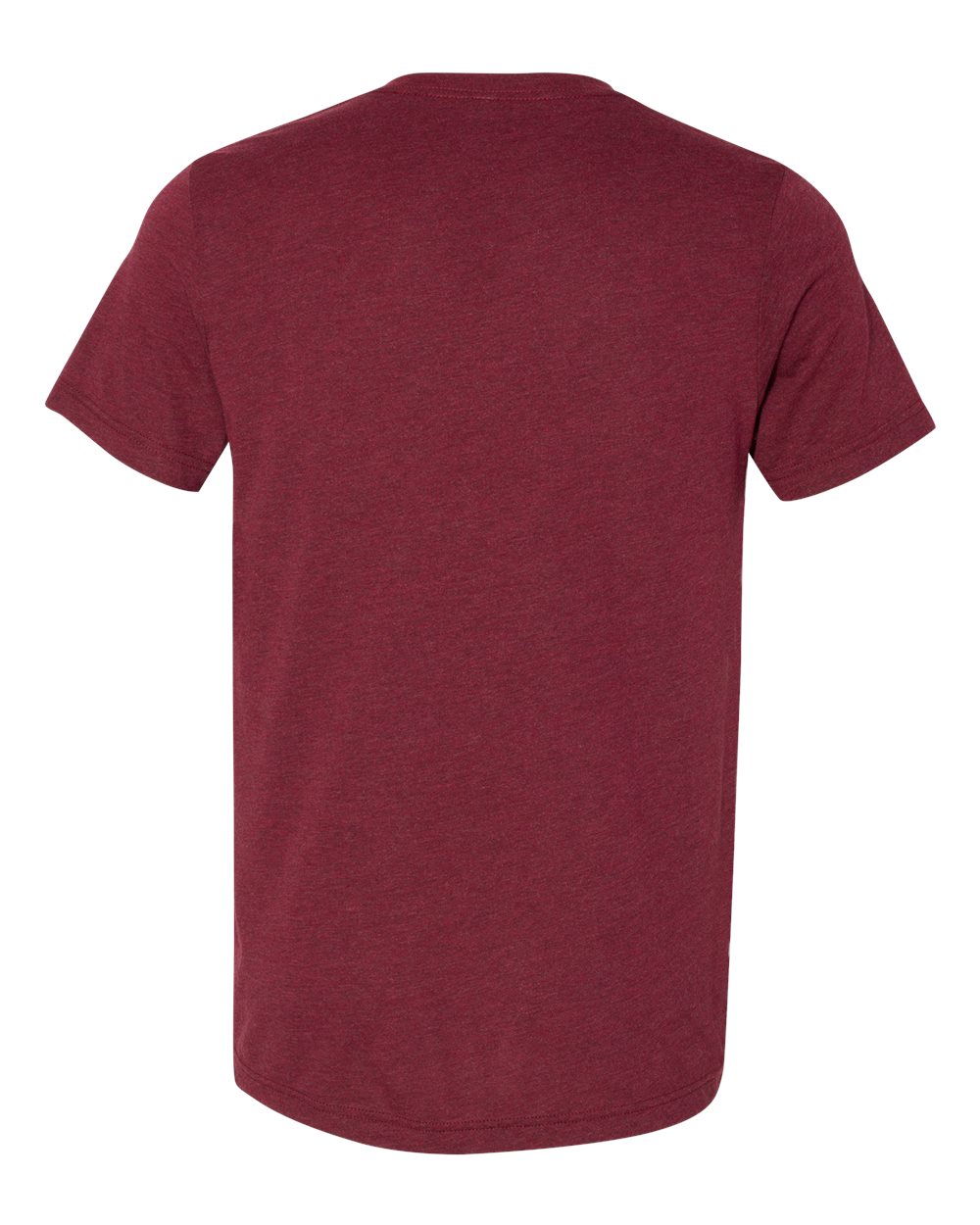 Rear View of Cardinal Triblend Triblend V-Neck Short Sleeve Tee - 3415