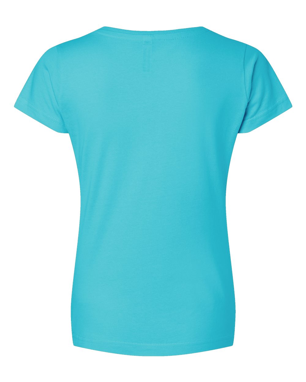 Front View of Caribbean Women's Fine Jersey V-Neck Tee - 3507