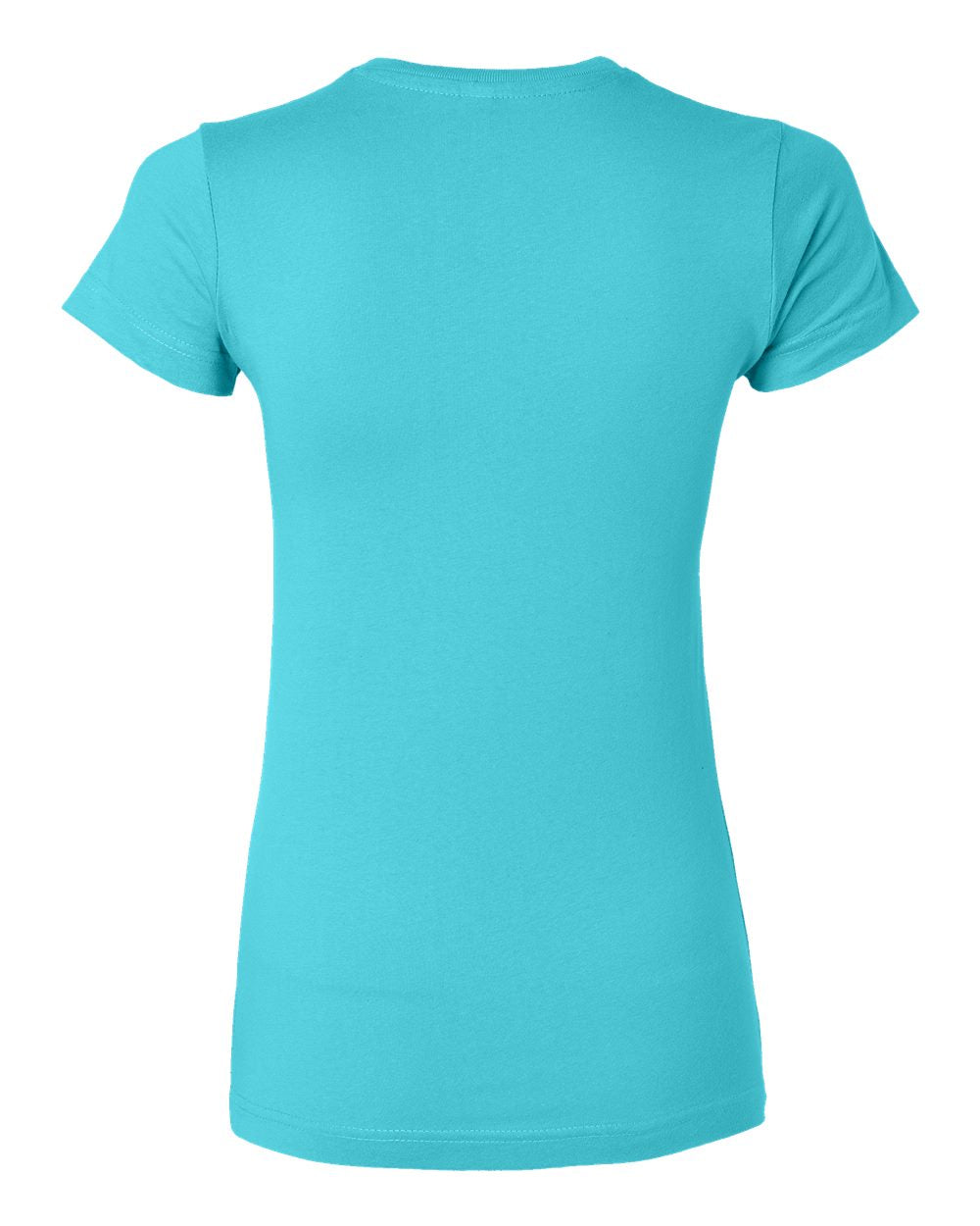 Front View of Caribbean Women's Fitted Fine Jersey Tee - 3616