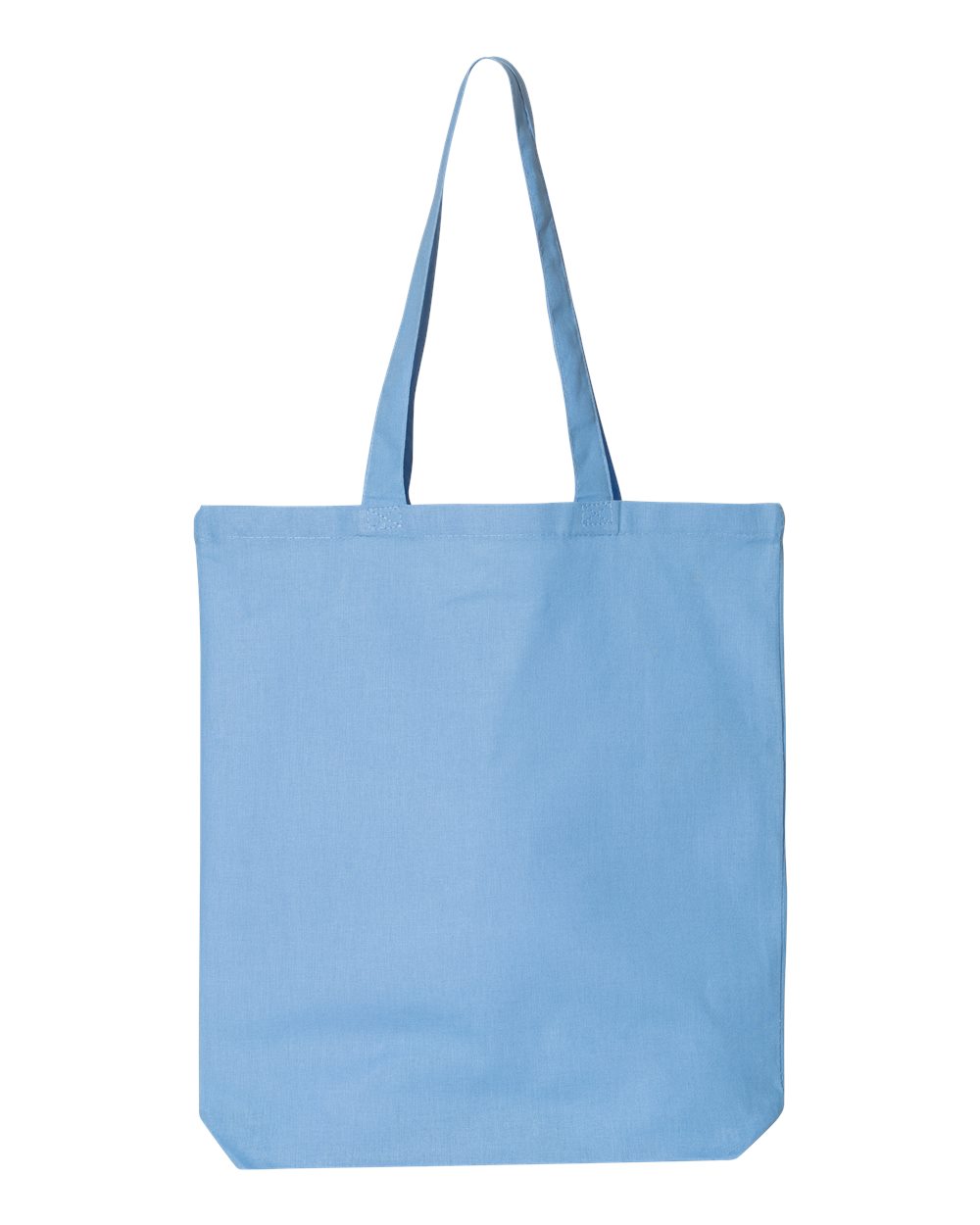 Rear View of Carolina Blue 12L Economical Tote - QTBG
