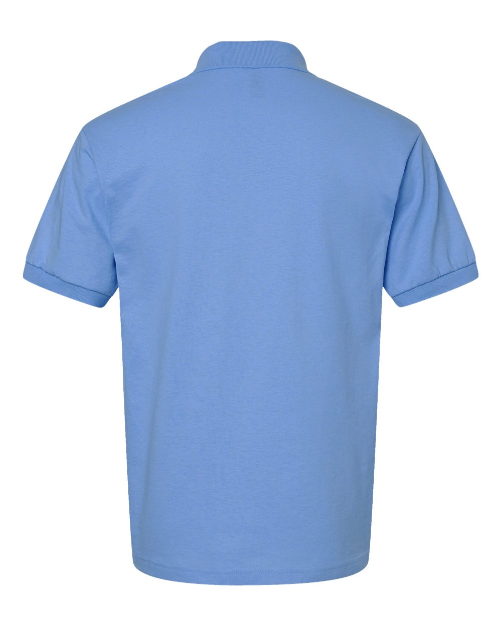 Rear View of Carolina Blue DryBlend® Jersey Polo - 8800