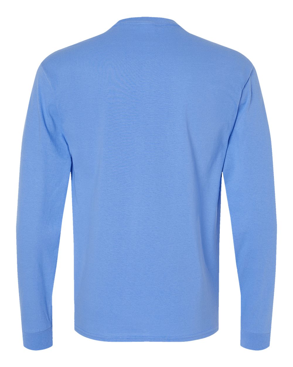 Front View of Carolina Blue Essential-T Long Sleeve T-Shirt - 5286