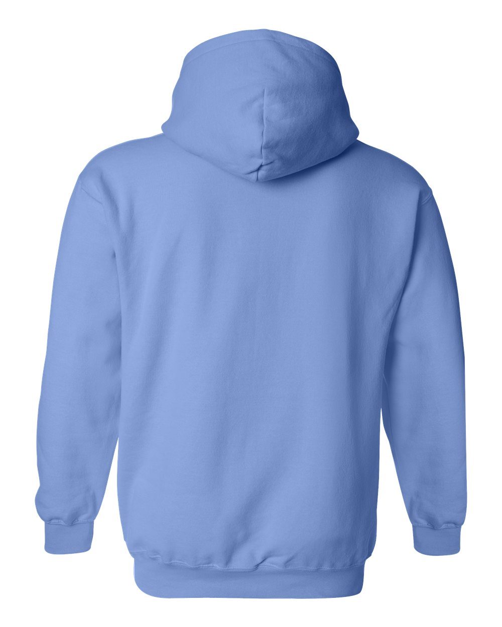Rear View of Carolina Blue Heavy Blend™ Hooded Sweatshirt - 18500