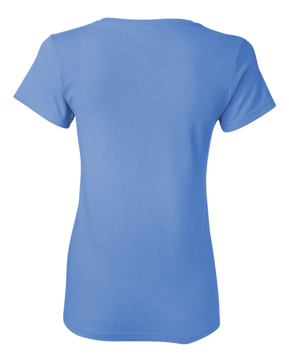 Rear View of Carolina Blue Heavy Cotton™ Women’s T-Shirt - 5000L