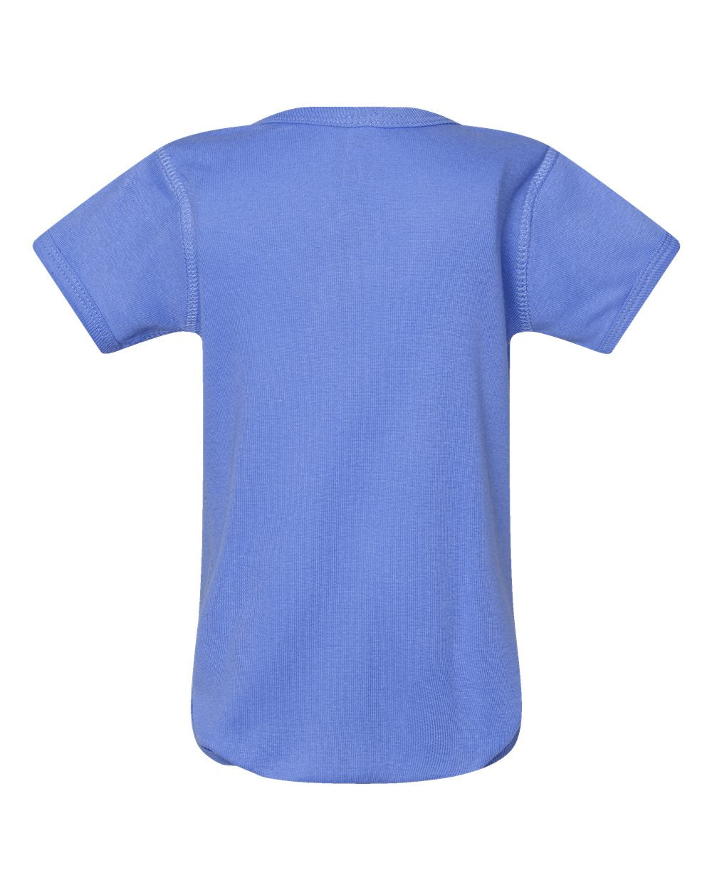 Rear View of Carolina Blue Infant Baby Rib Bodysuit - 4400