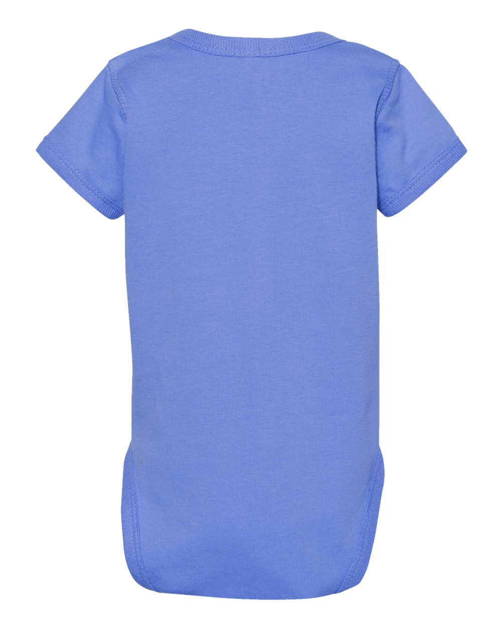 Front View of Carolina Blue Infant Fine Jersey Bodysuit - 4424