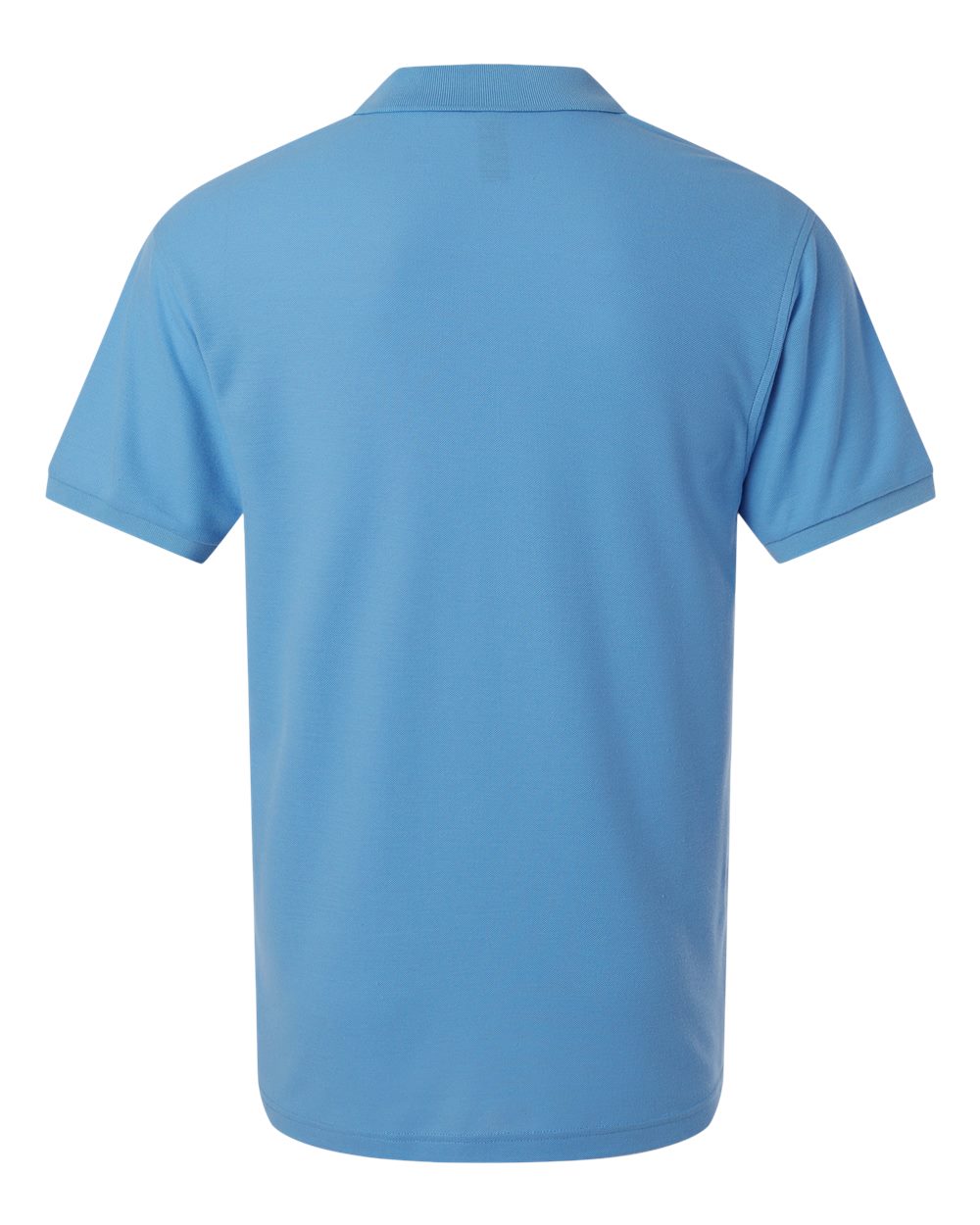 Front View of Carolina Blue Pique Polo - 62800