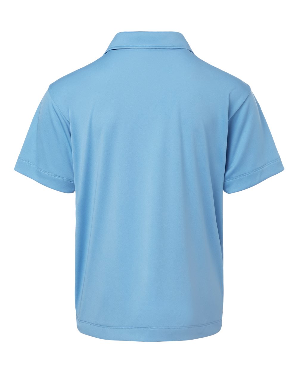 Front View of Carolina Blue Pro-Lock Youth Performance Polo - 41800Y