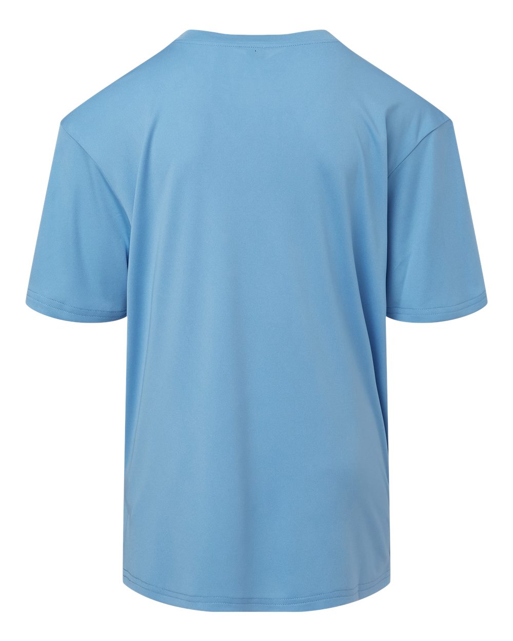Front View of Carolina Blue Pro-Lock Youth Performance T-Shirt - 48000Y