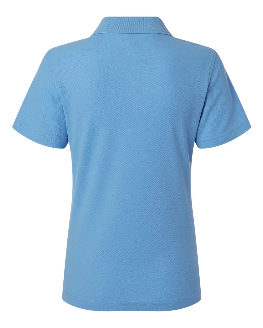 Front View of Carolina Blue Women's Pique Polo - 62800L