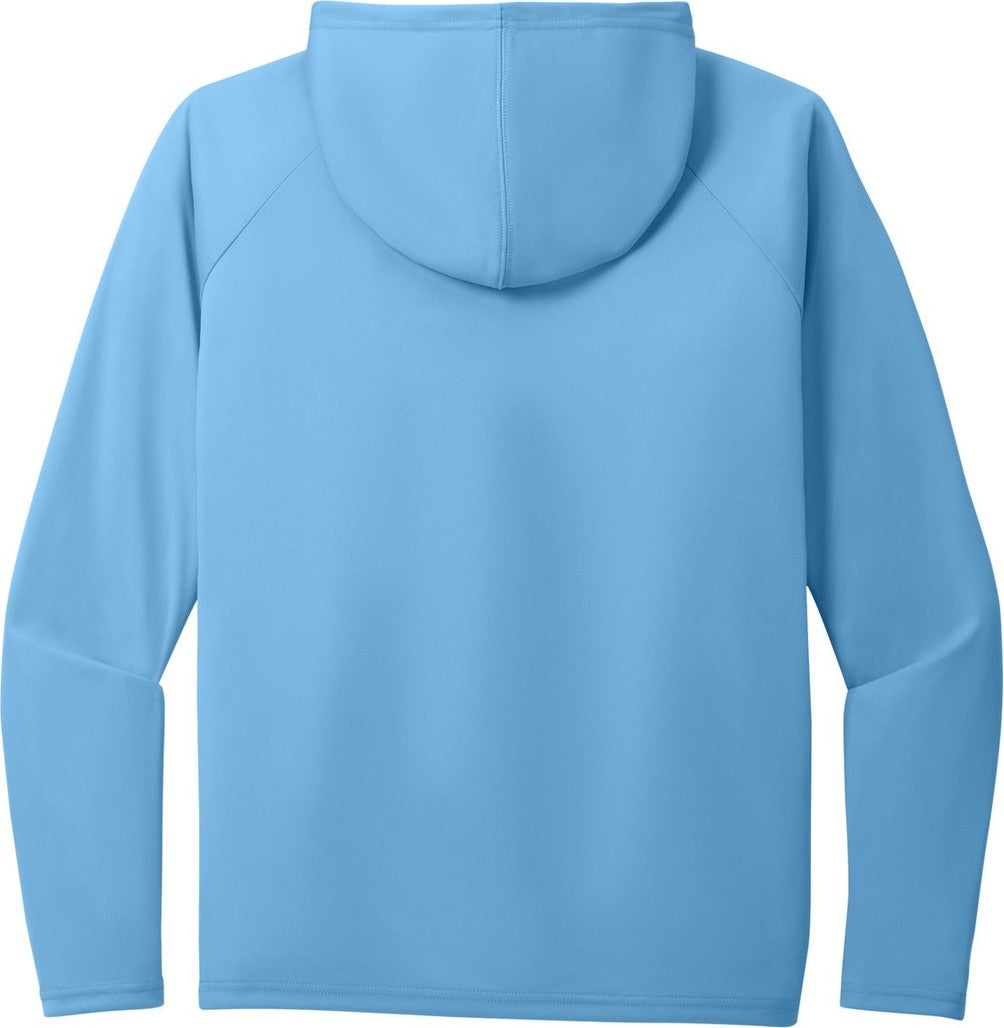 Front View of CarolinaBl Port & Co Performance Pullover Hooded Tee PC380H