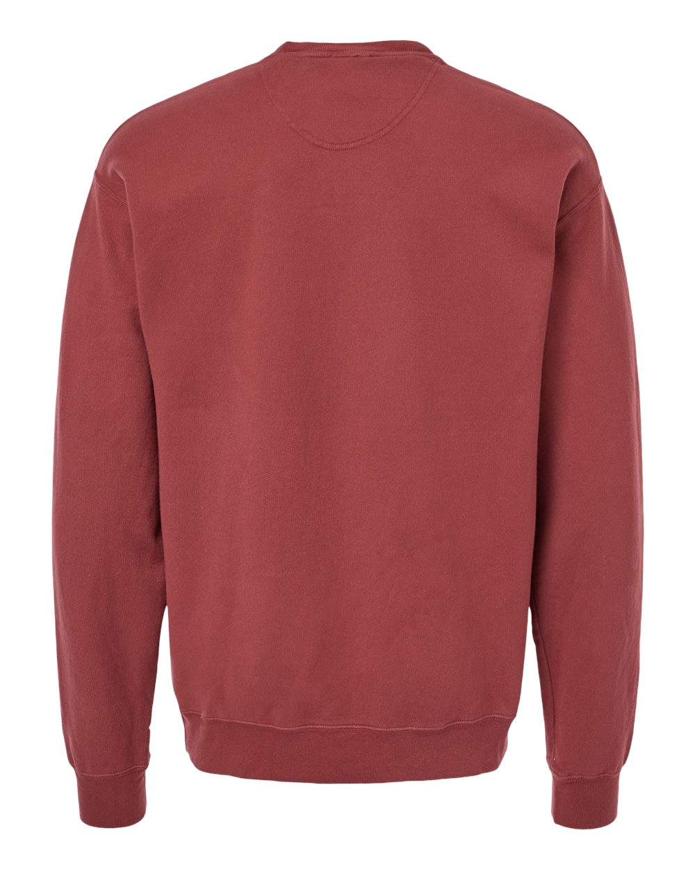 Front View of Cayenne Garment-Dyed Crewneck Sweatshirt - GDH400