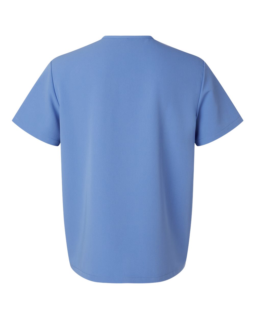 Front View of Ceil Blue Holmes Everyday 1-Pocket Scrub V-Neck Top - M10001