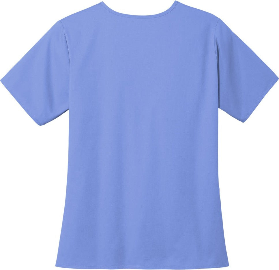 Front View of Ceil Wink Women's WorkFlex V-Neck Top WW4560