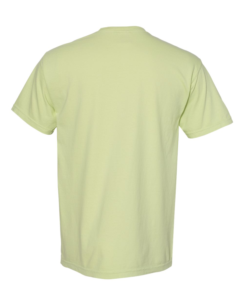 Front View of Celadon Garment-Dyed Heavyweight Pocket T-Shirt - 6030