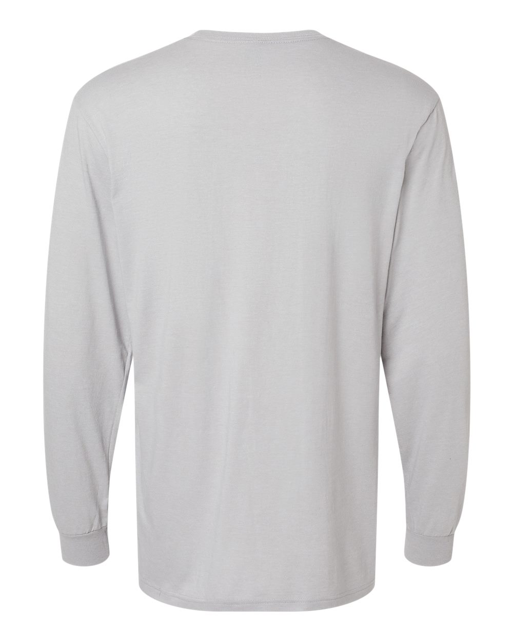 Front View of Cement Softstyle® CVC Long Sleeve T-Shirt - 64440CVC
