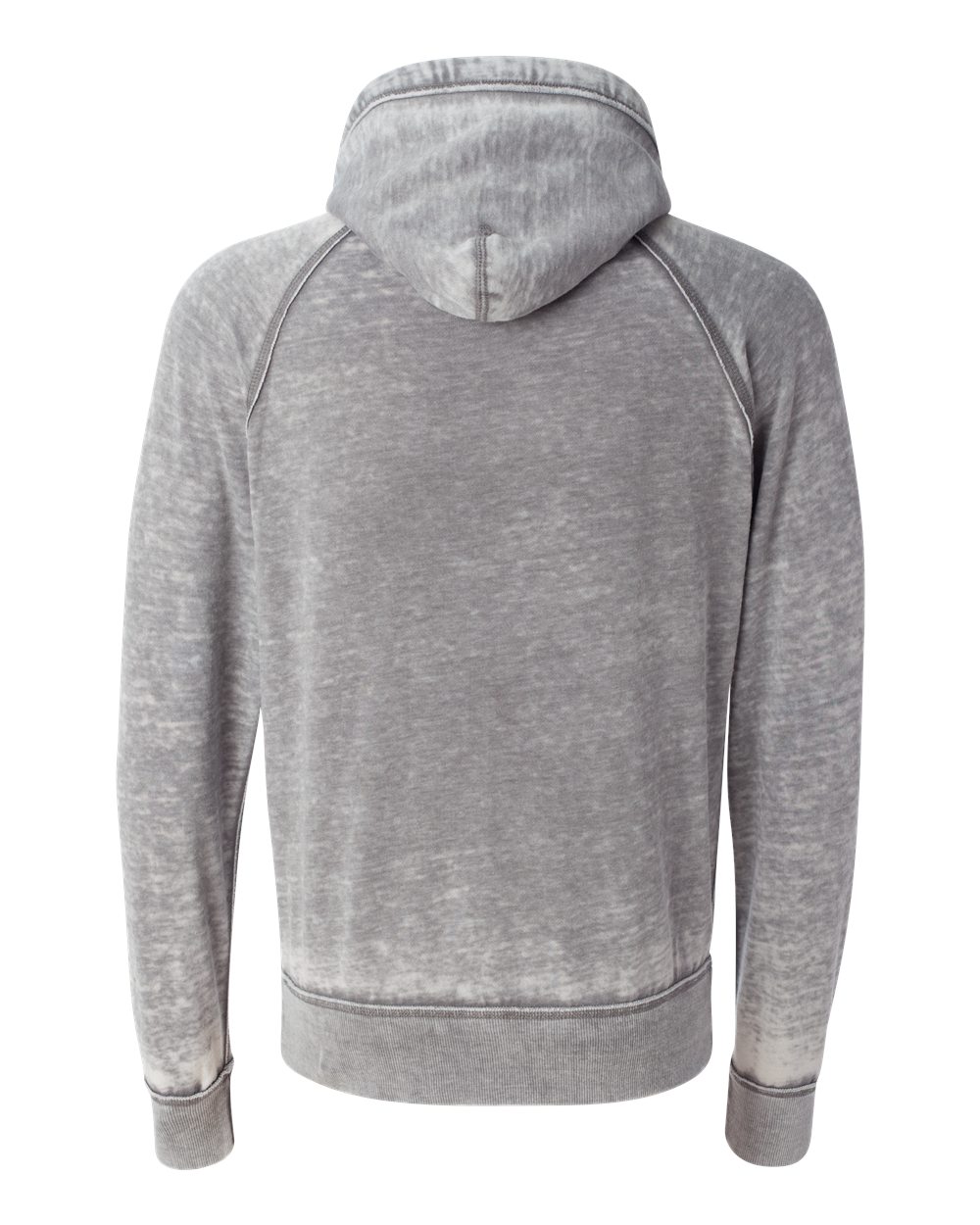 Front View of Cement Vintage Zen Fleece Hooded Sweatshirt - 8915
