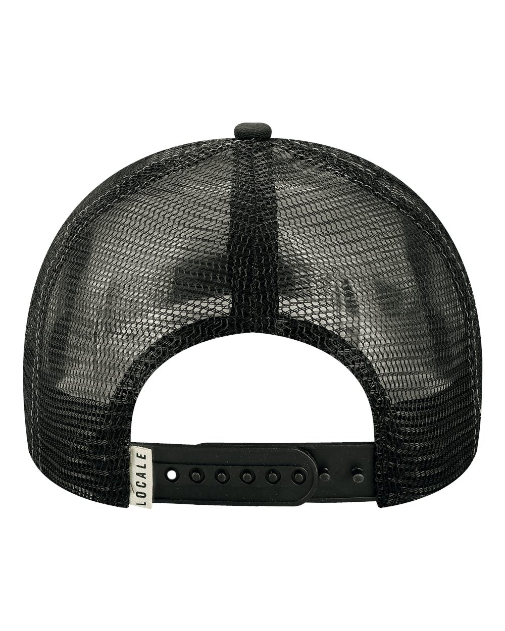 Rear View of Chairlift/ Black Trucker Cap - 5PTKR