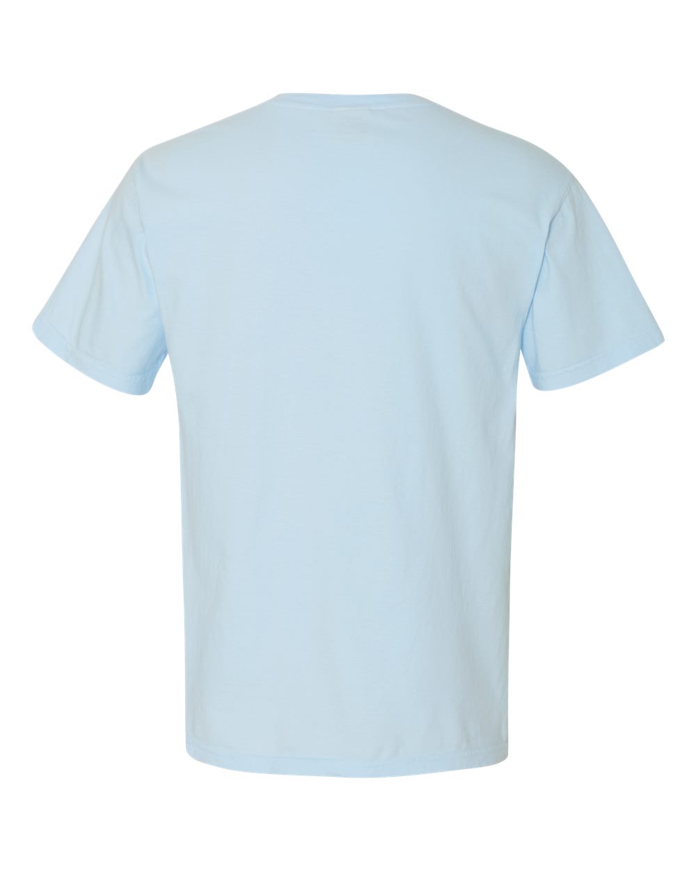 Front View of Chambray Garment-Dyed Heavyweight T-Shirt - 1717