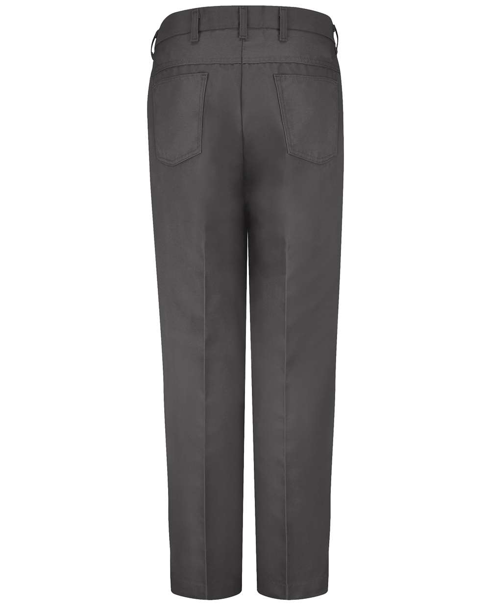 Front View of Charcoal - 36 Unhemmed Jean Cut Pants - PT50