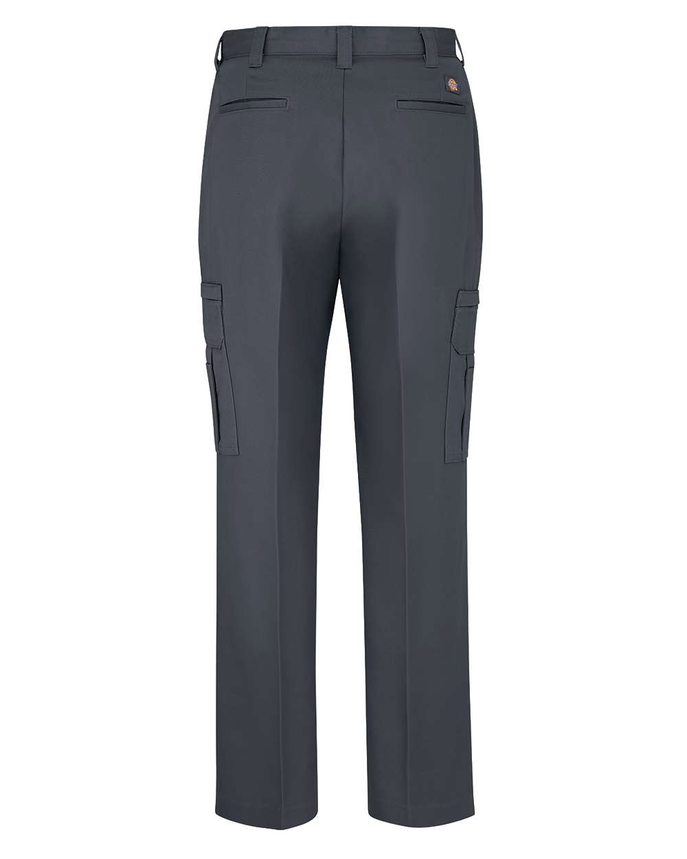Front View of Charcoal - 39 Unhemmed Industrial Cotton Cargo Pants - LP39