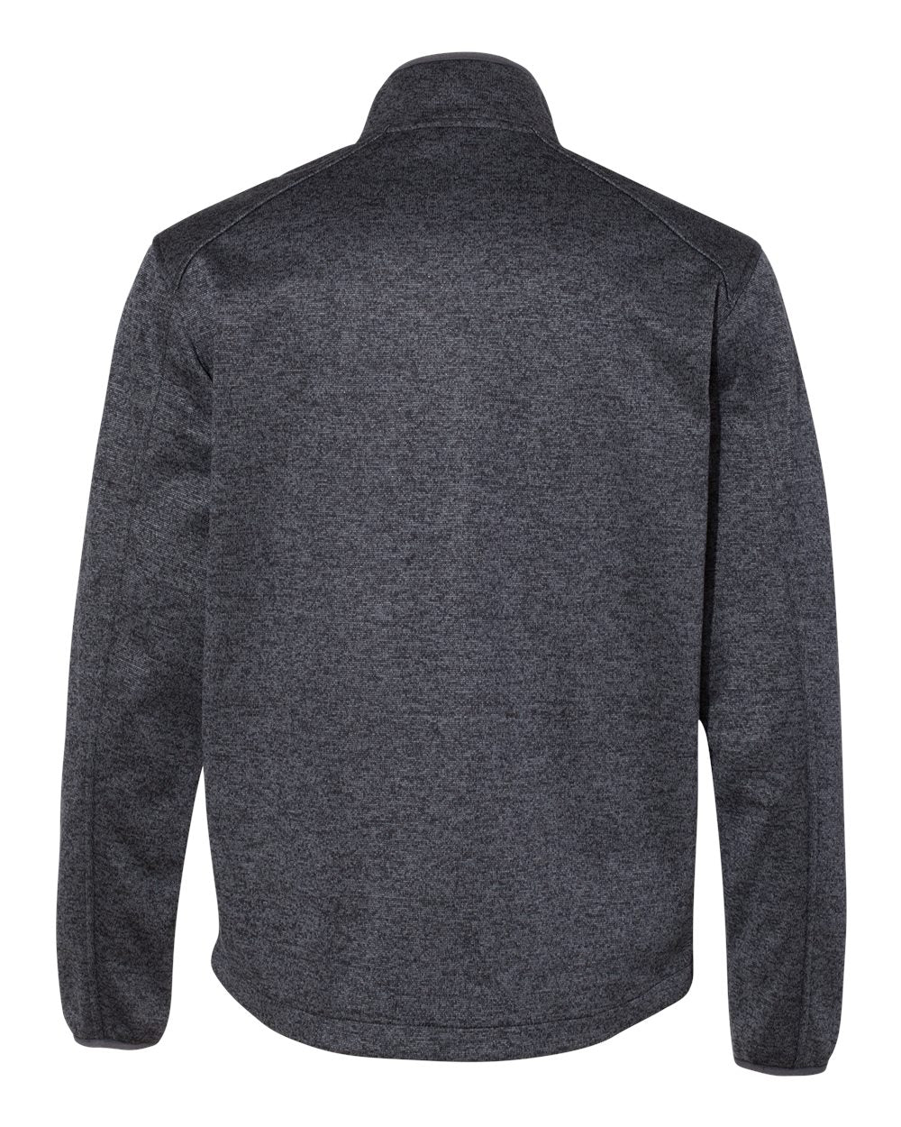 Front View of Charcoal Atlas Sweater Fleece Full-Zip Jacket - 5316