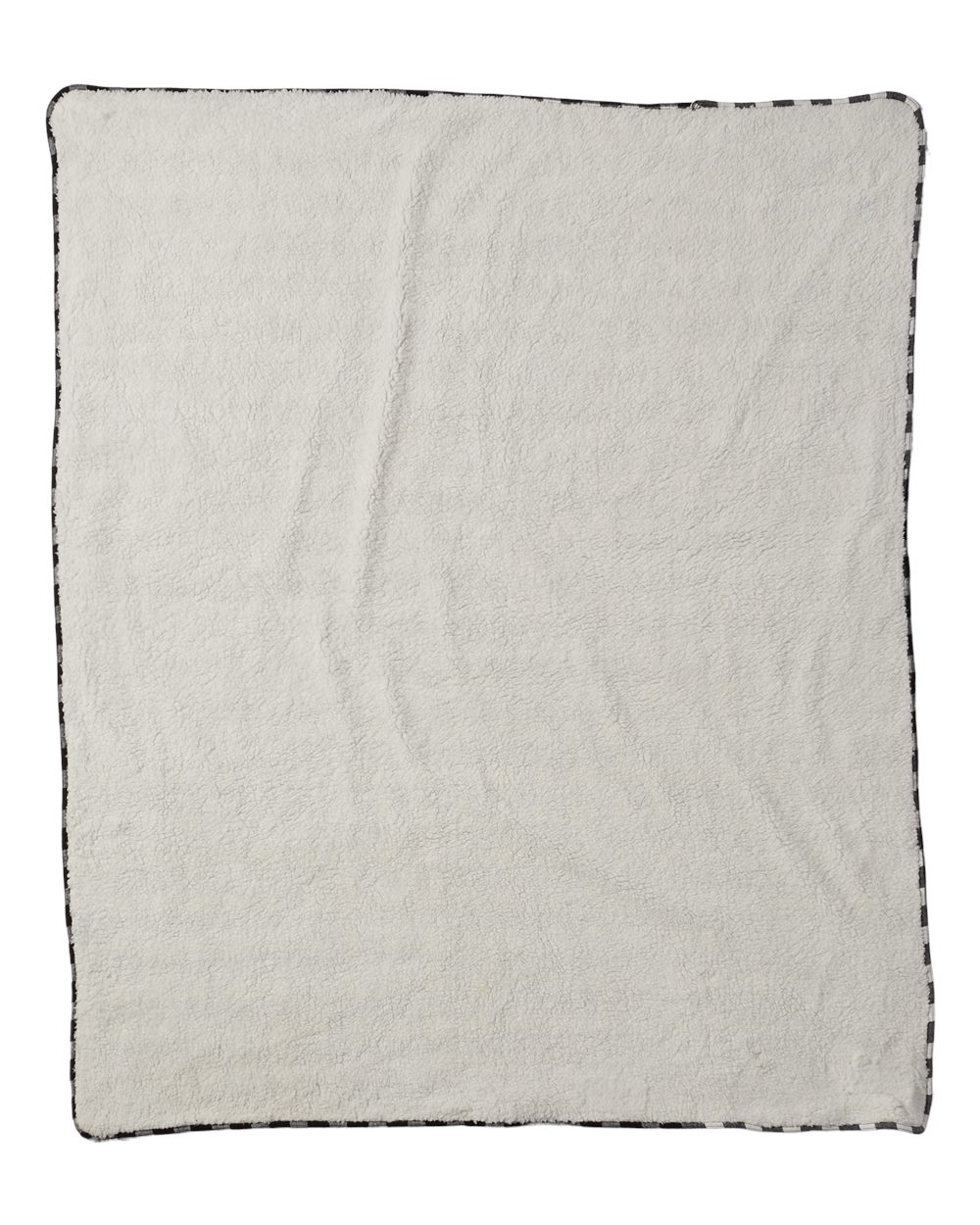 Rear View of Charcoal/ Black Buffalo Everest Blanket - FQ01