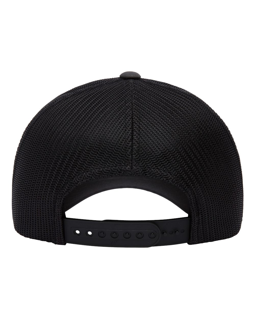 Front View of Charcoal/ Black Elite Cap - 6601