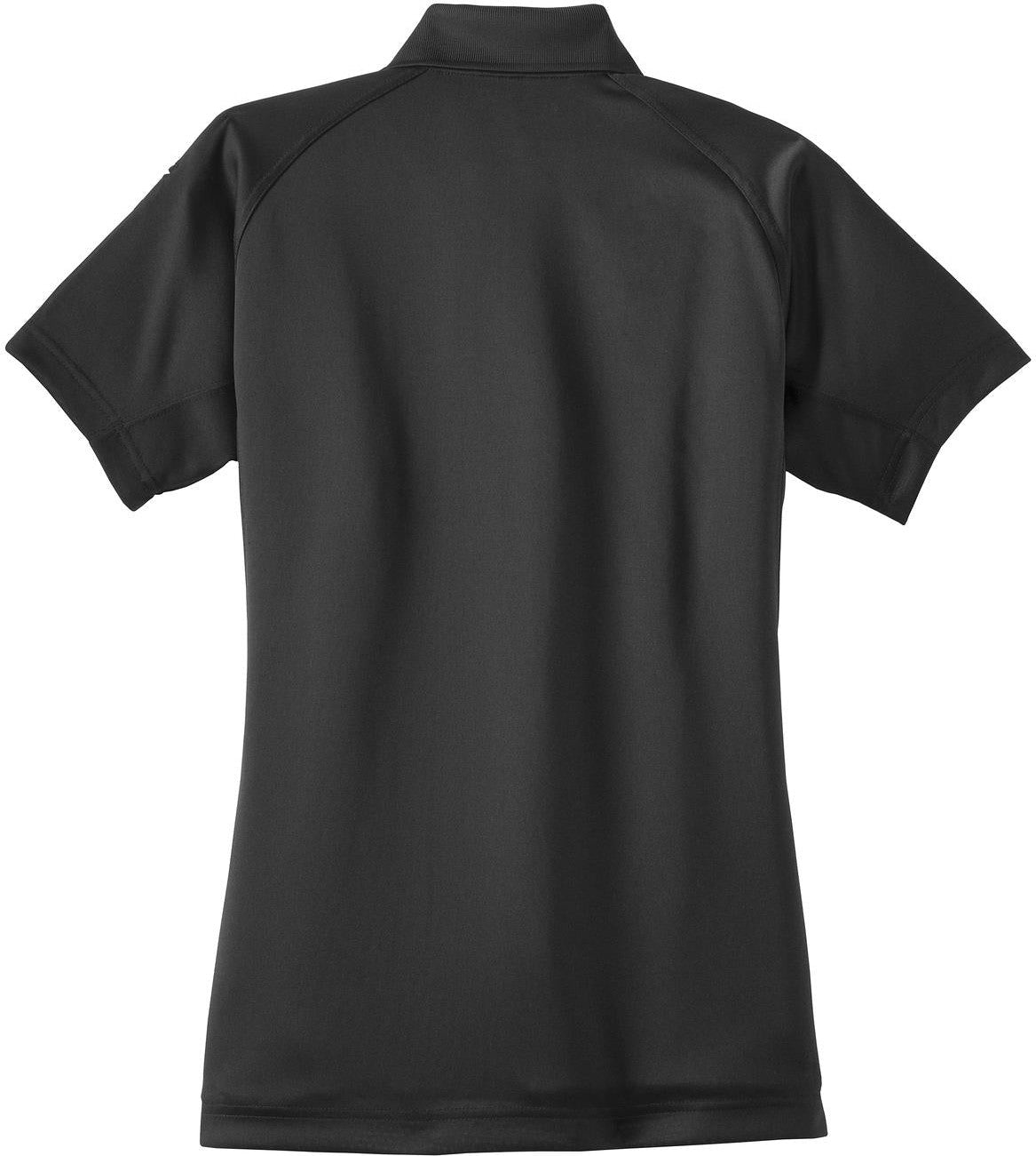 Front View of Charcoal CornerStone Women's Select Snag-Proof Tactical Polo. CS411